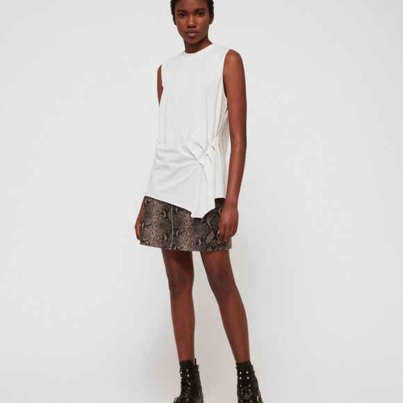 ALL SAINTS PLEATED DUMA TANK - NWT - Picture 2 of 11